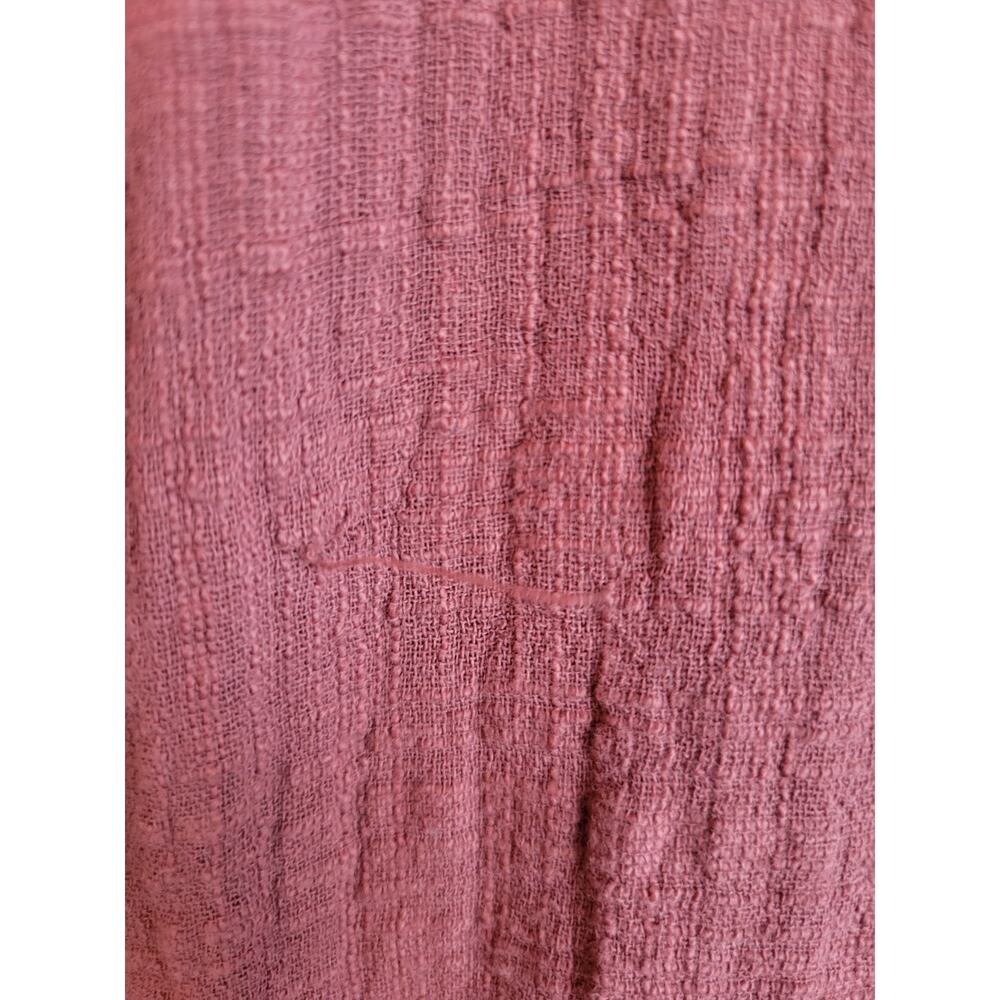 Natural Reflections Bomber Jacket Women's Sz Medium Brownish Red Crinkle Cropped - Picture 6 of 10